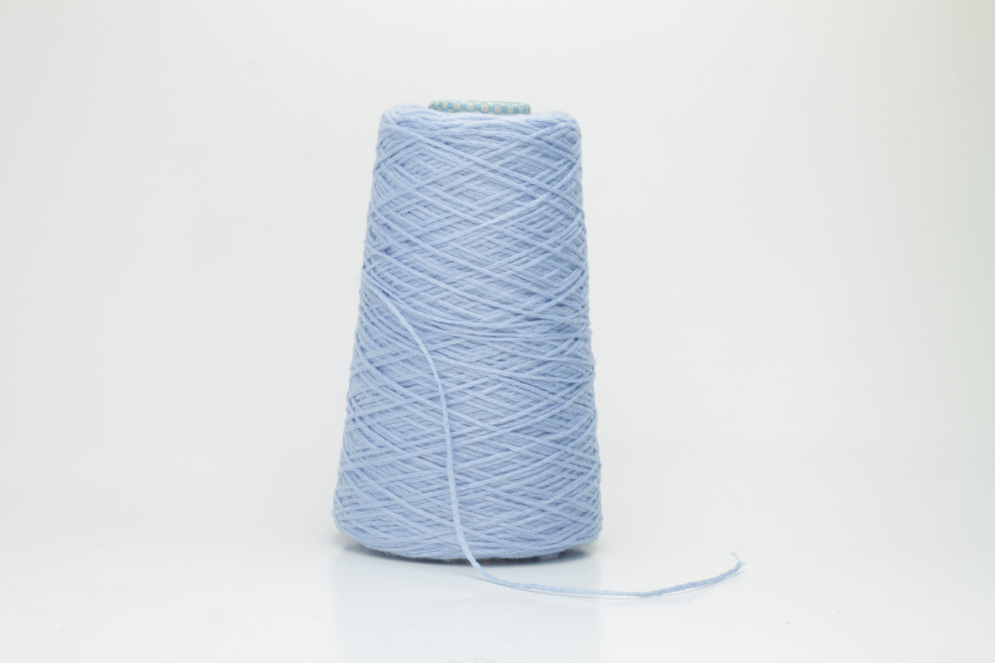 PIUMA Cashmere Yarn 100%, Yarn by Cariaggi. Yarn on Cone, Color Blue. Per 190 gr