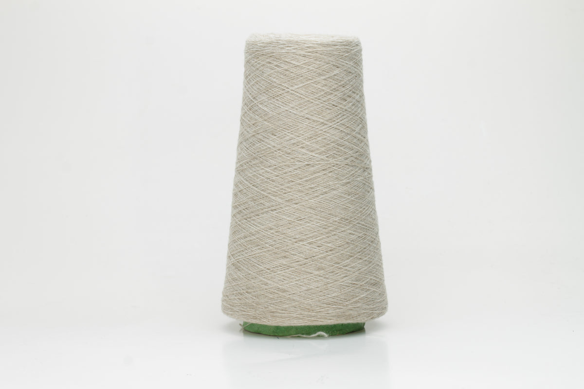 Cashmere yarn 100%, 1/27, Loro Piana yarn on Cone, Beige. Lot 180 gr