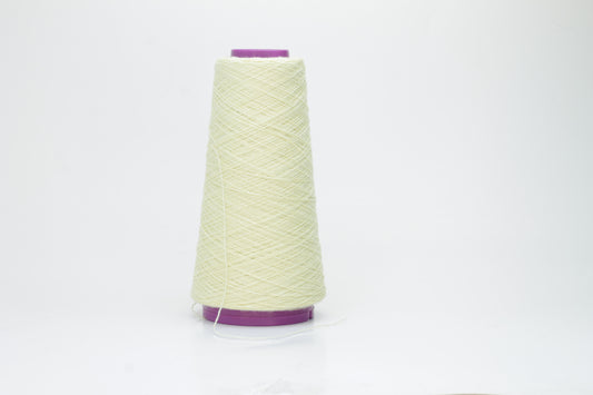Cashmere yarn 100% on cone for knitting, Todd&Duncan Lemon. Lot 75 gr