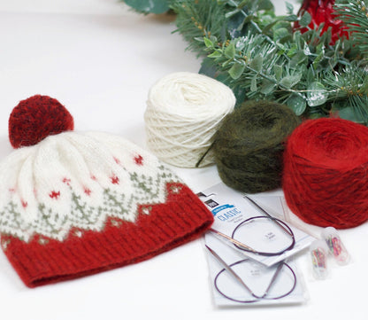 Knitting pattern baby Christmas hat, Easy Knit Hat Pattern