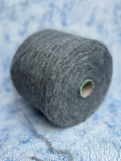 Baby Alpaca 42% & Merino 40% & PA 16% & EL 2% Yarn,Gray.Per 100 gr