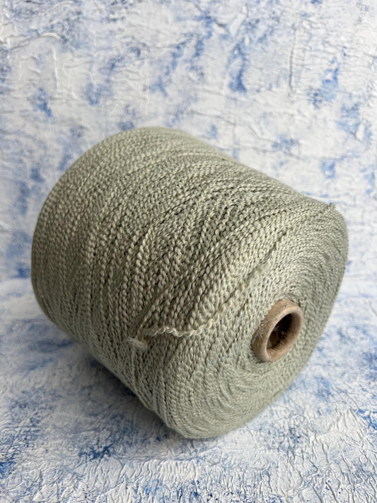 Cotton yarn 100%, Loro Piana Yarn. Papiro New.Grigio Chiaro.Per 100 gr