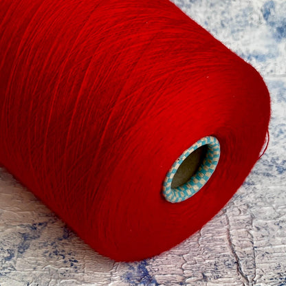 Cashmere 70% & Silk 30% Yarn,Cariaggi Jaipur yarn,Color Red.Per 100 gr