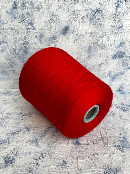 Cashmere 70% & Silk 30% Yarn,Cariaggi Jaipur yarn,Color Red.Per 100 gr