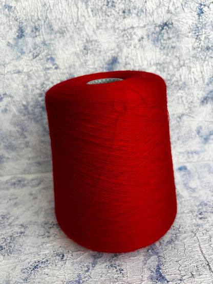 Cashmere 70% & Silk 30% Yarn,Cariaggi Jaipur yarn,Color Red.Per 100 gr