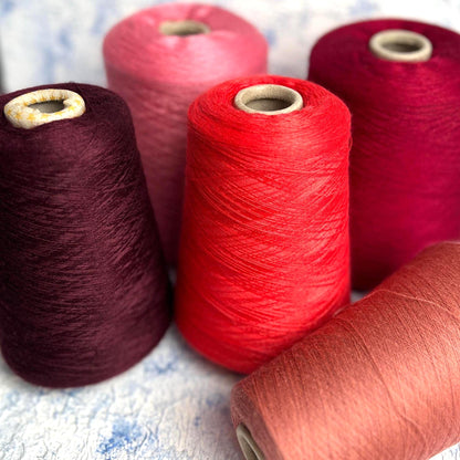 Cashmere yarn 70%, Silk Yarn 30%,Royal Yarn by Loro Piana,Color Pink.Per 100 gr