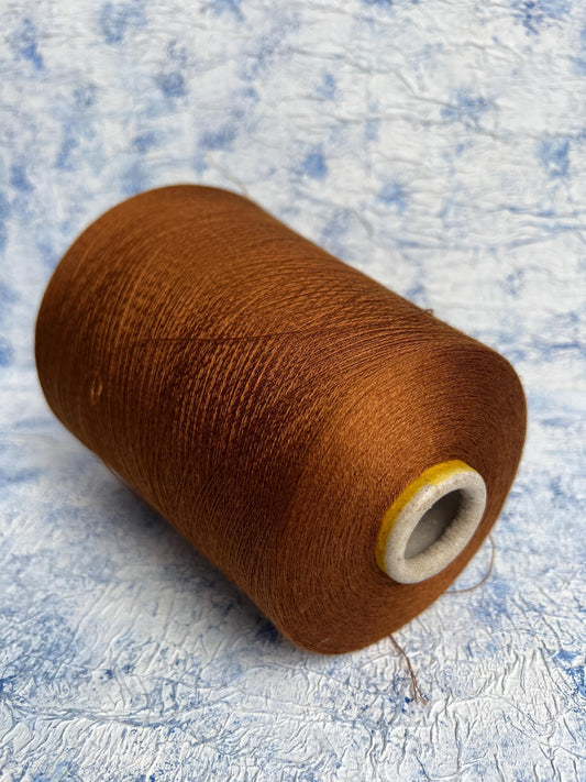 Cashmere 70% & Silk 30% Yarn on cone.,Royal Loro Piana, Color Brown.Per 100 gr