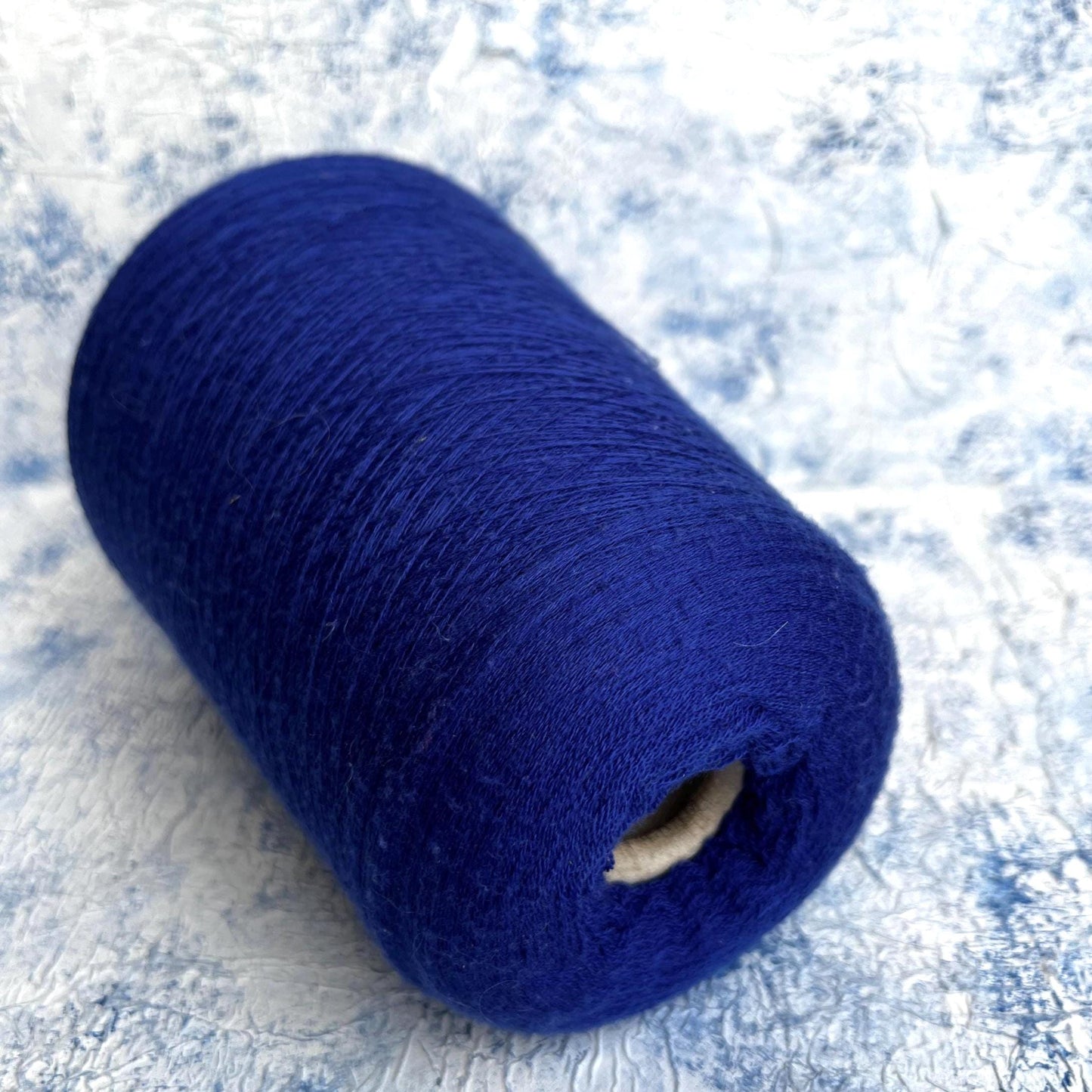 Merino yarn 100%,Loro Piana Malfile yarn on Cone, Blue. Per 100 gr