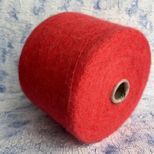 Alpaca yarn 70%, Silk yarn 30%,Pecci Filati yarn, Color Orange.Per 100 gr