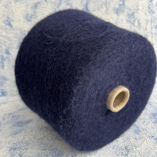 Alpaca yarn 70%, Silk yarn 30%,Pecci yarn,Color Dark Blue.Per 100 gr