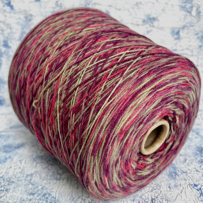 art OLGA, Wool yarn 60%, Polyamide yarn 40%. Color Red&Gray&Purple. Per 100 gr