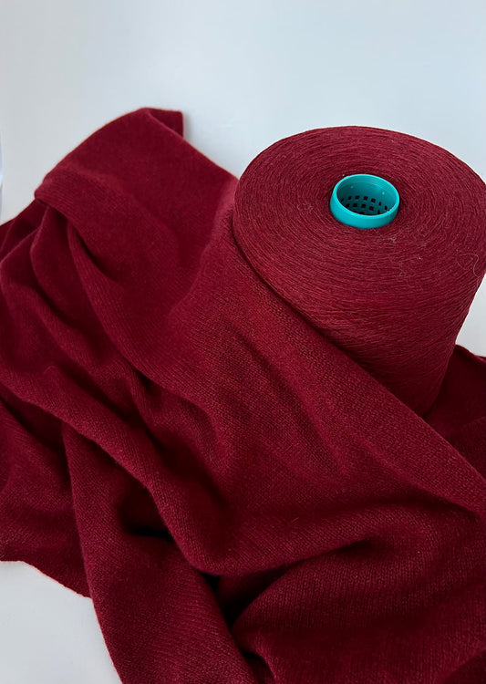 Radiant Russet Red: 100% Pure Cashmere Scarf Crafted from Todd & Duncan Yarn