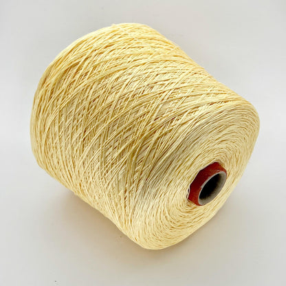 Lino yarn on Cone 100%, Nm 8/39, Storai, Color Yellow. Per 100 gr