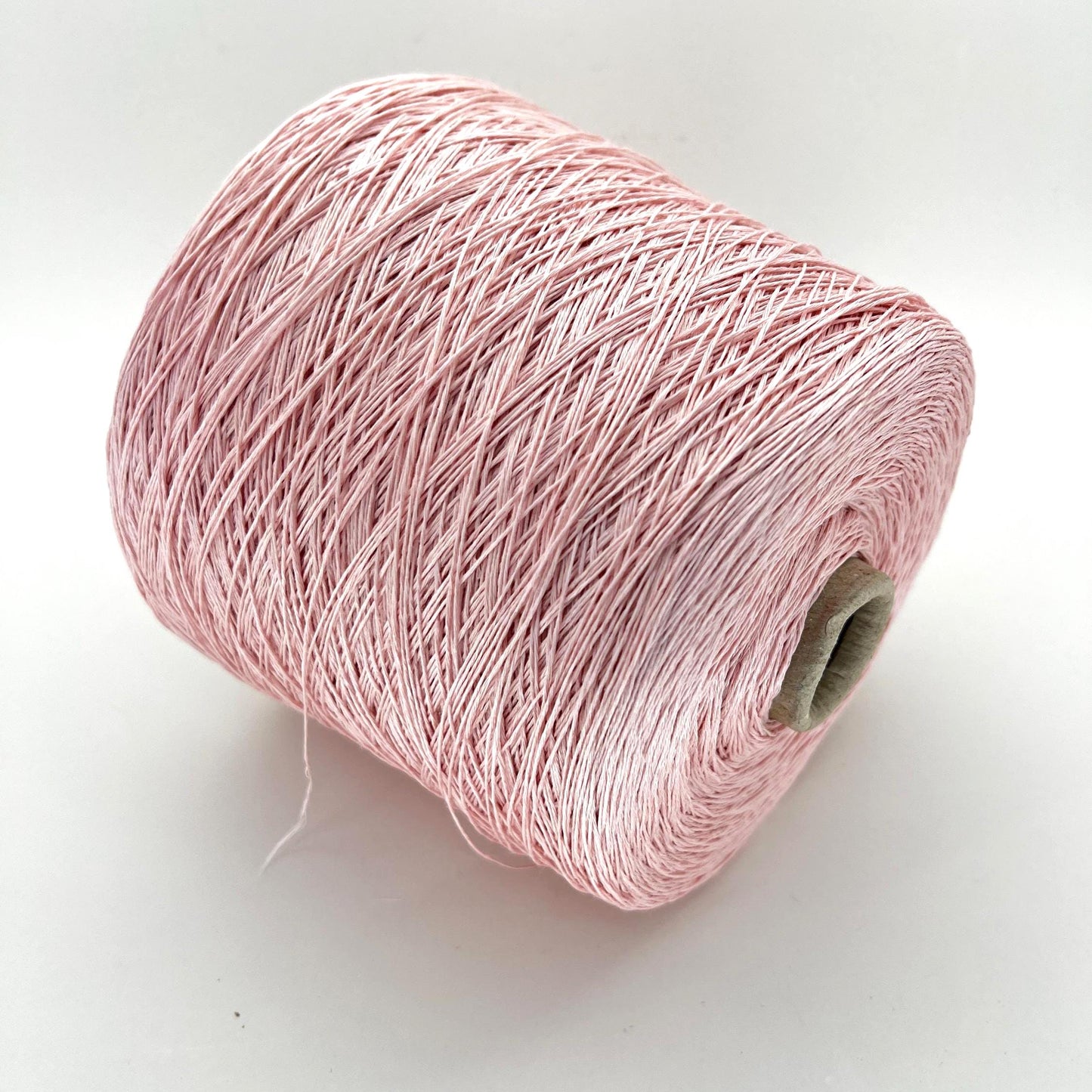 Lino yarn on Cone 100%, Nm 8/39, Storai, Color Rosa. Per 100 gr