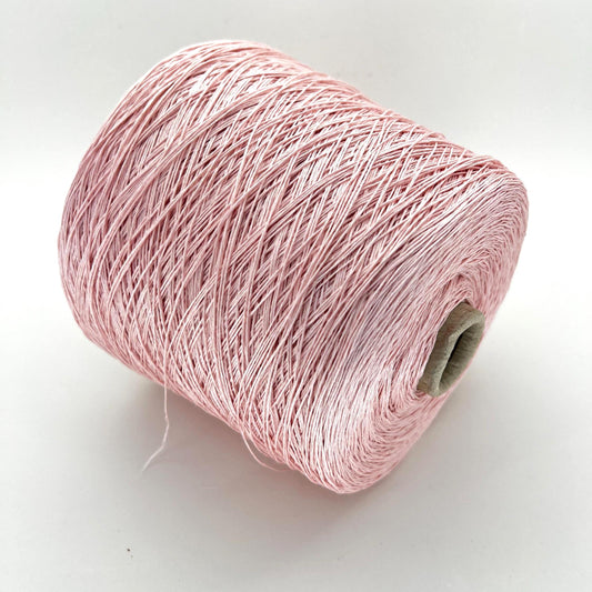 Lino yarn on Cone 100%, Nm 8/39, Storai, Color Rosa. Per 100 gr