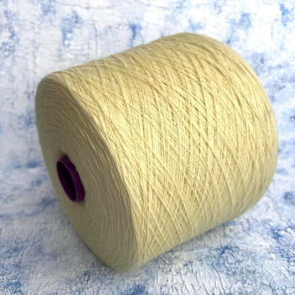 Cashmere yarn 100% on cone for knitting, Todd&Duncan-Lemon.Per 100 gr