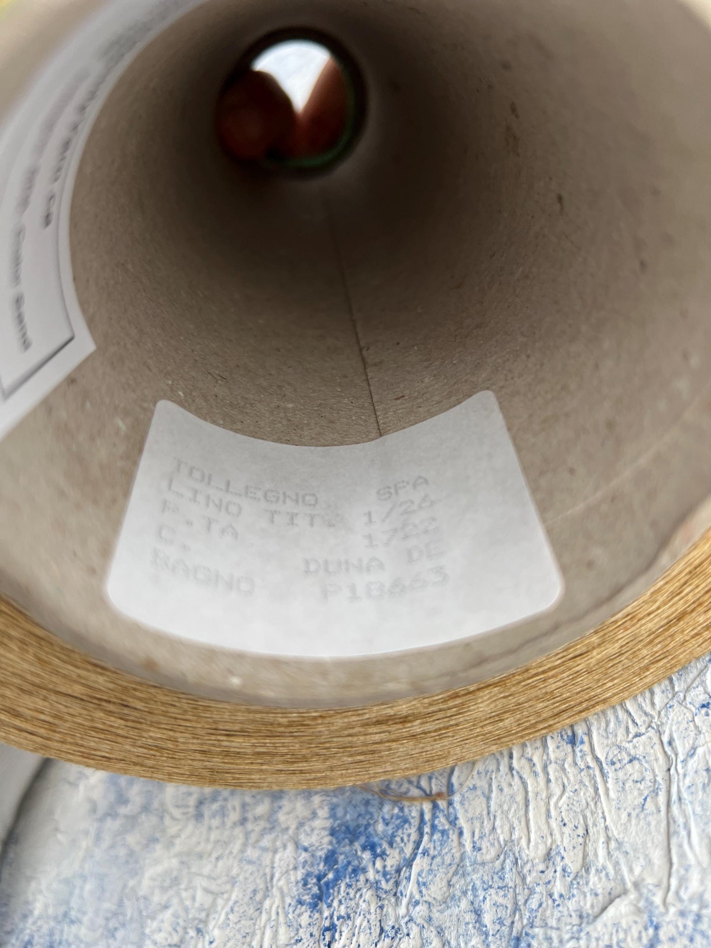 Linen Yarn 100%, Yarn for knitting,Tollegno yarn, Color Sand. Per 100 gr