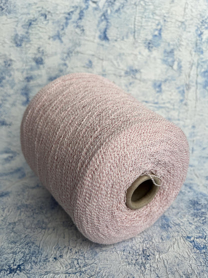 Cotton Chanel. 88% Cotton yarn, 3% Cashmere, 9% PA. Pink pastel.Per 100 gr