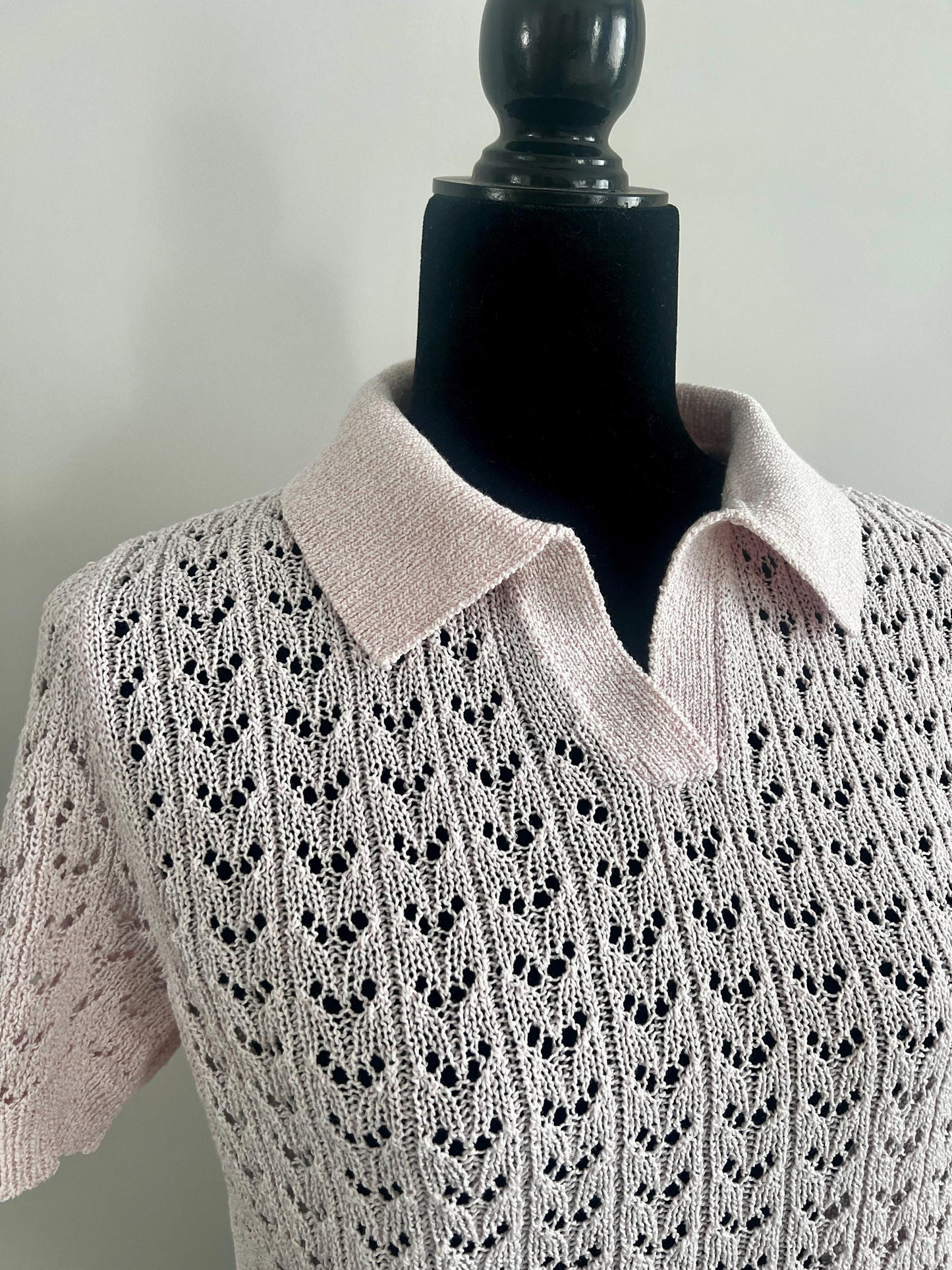 Cotton Chanel. 88% Cotton yarn, 3% Cashmere, 9% PA. Pink pastel.Per 100 gr