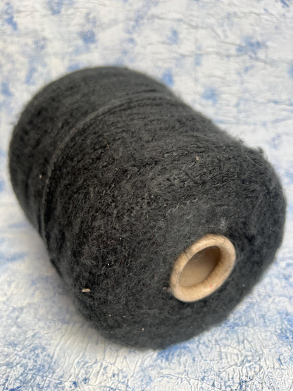 Silk Yarn 100%. Yarn on cone for knitting, Vimar, Color Dark Green. Per 100 gr