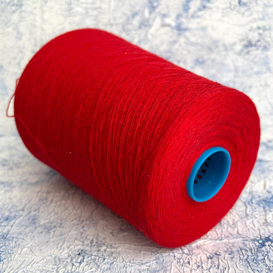 Merino yarn 100%,New Geelong, ZEGNA BARUFFA,Color Red. Per 100 gr