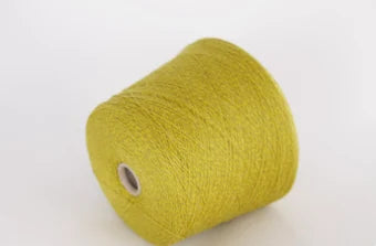 Baby Cashmere 100%, Coarsehair Nm 3/26, Loro Piana C022 66706, Yellow&Green milange, per 100 gr