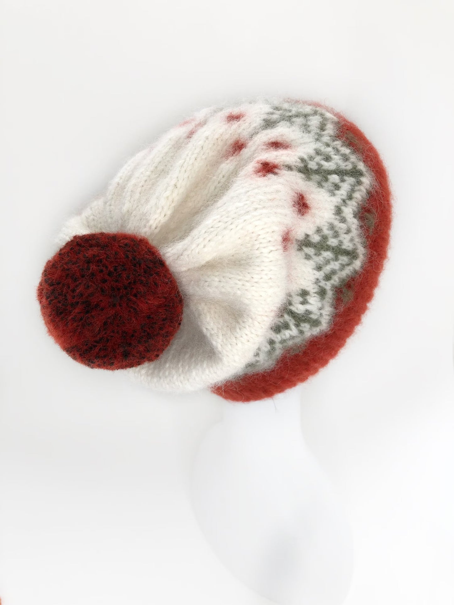 Knitting Kit Christmas beanie hat, Easy Knit Hat Pattern