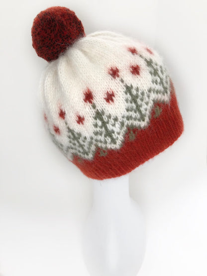 Knitting Kit Christmas beanie hat, Easy Knit Hat Pattern