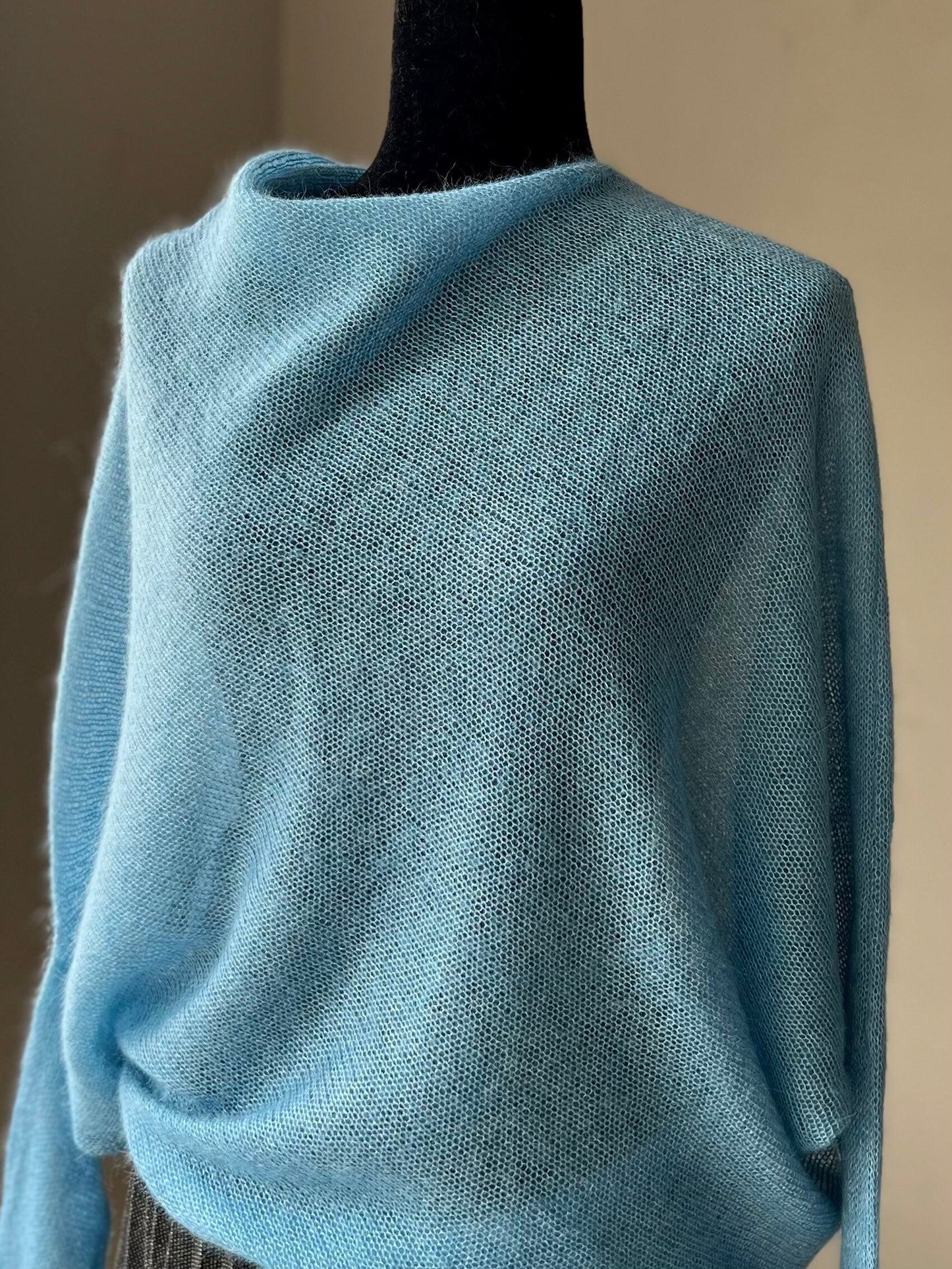 Handmade mohair sweater. 70% mohair, 30% silk