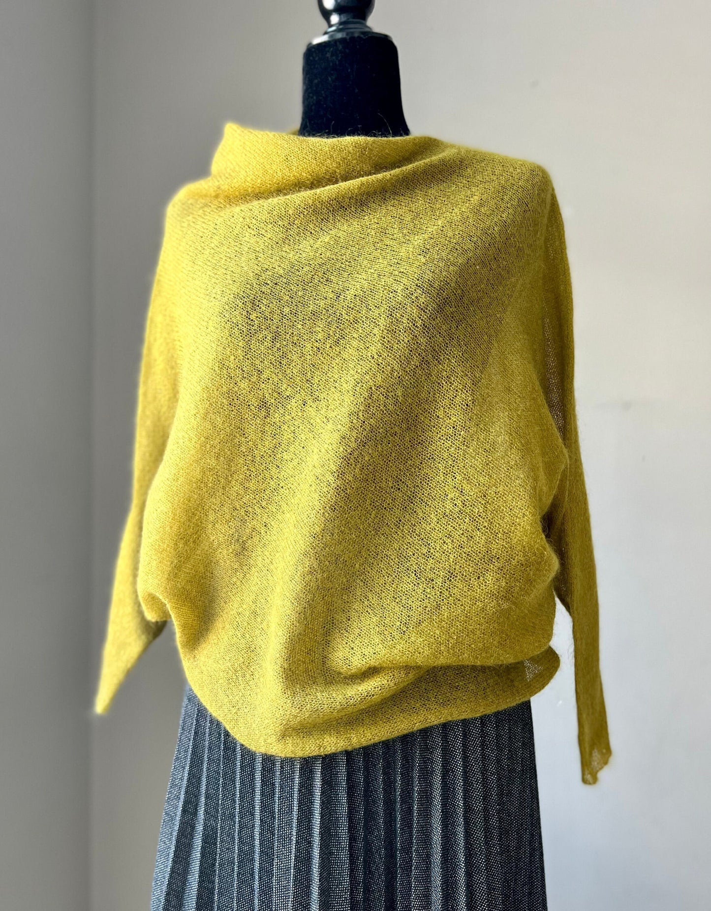 Handmade mohair sweater. 70% mohair, 30% silk