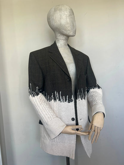 Cashmere jacked, Upcycled clothes. Knitted from 100% cashmere