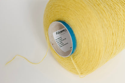 50% Kid Mohair Yarn - 50% Cashmere Yarn, Yarn on Cone, Filcom, per 100 gr