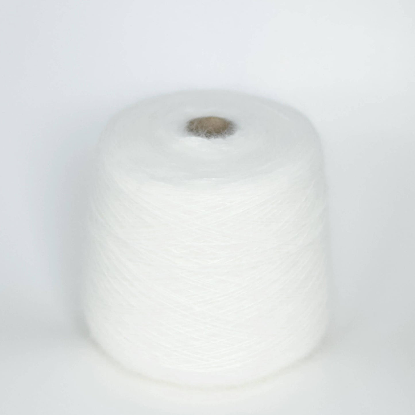 Angora yarn 100%, Yarn on Cone. Nm 3/10, Mister Joe yarn, Color White. Per 100 gr