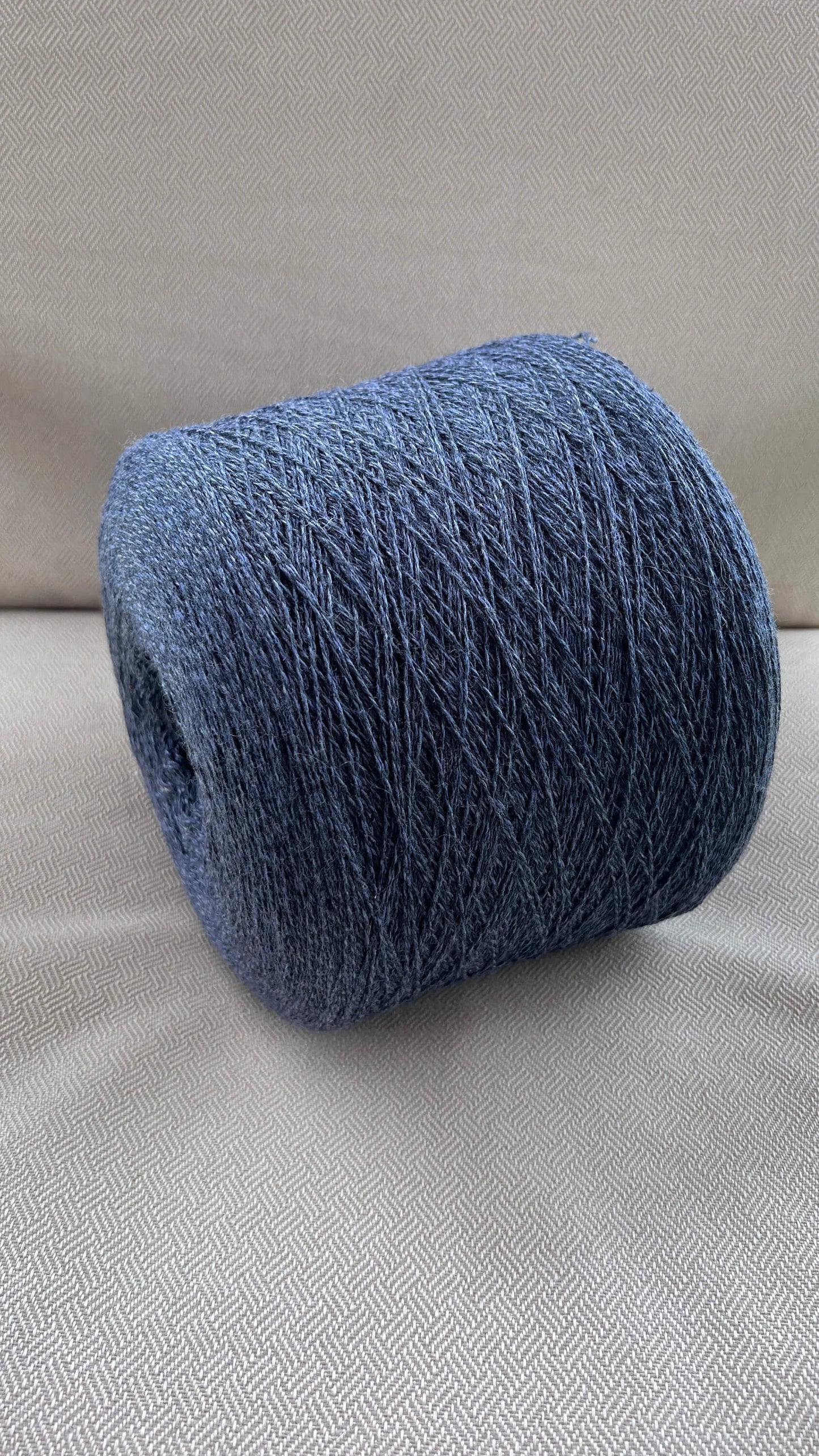 Lory, Merino 100%, Nm 2/15, MilleFili Spa, color-Blue, per 100 gr. Italian Lace Yarn, Machine knitting, Hand Knitting