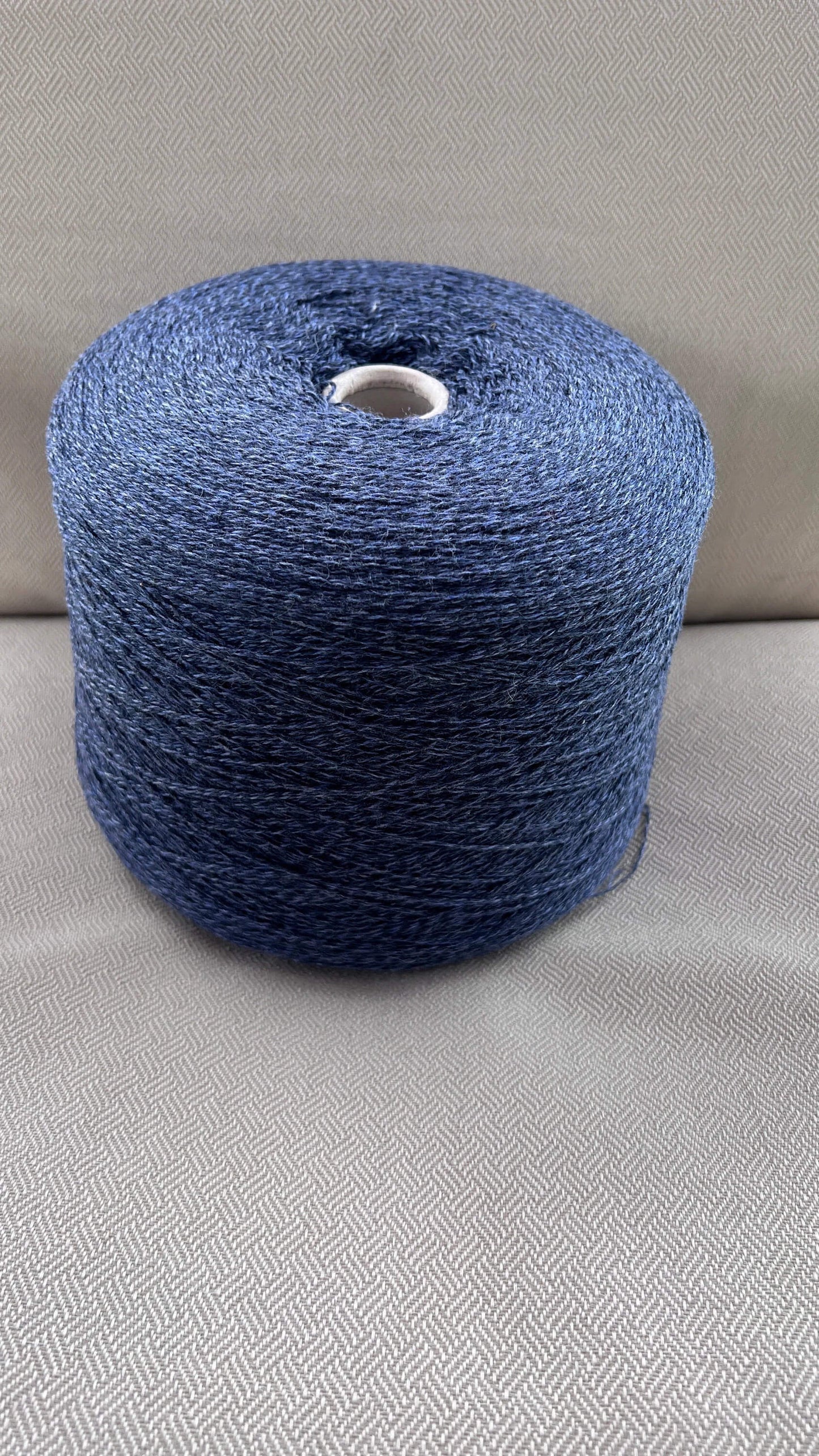 Lory, Merino 100%, Nm 2/15, MilleFili Spa, color-Blue, per 100 gr. Italian Lace Yarn, Machine knitting, Hand Knitting