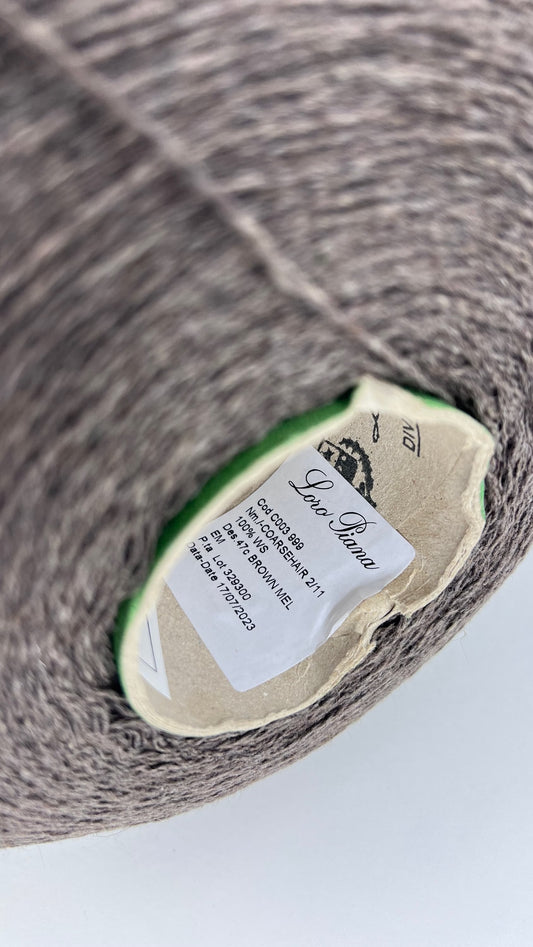 Cashmere 100%, Coarsehair 2/11, Loro Piana-C003 999, Brown Mel, per. 100 gr.