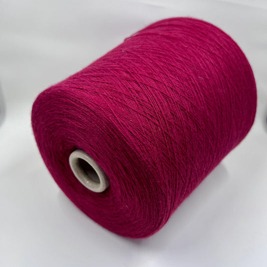 Premium 100% Cashmere Yarn - Loro Piana - Nm 2/27 Weight - Deep Ruby Red, per 100 gr