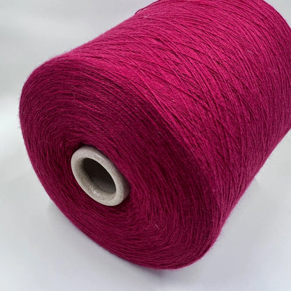 Premium 100% Cashmere Yarn - Loro Piana - Nm 2/27 Weight - Deep Ruby Red, per 100 gr