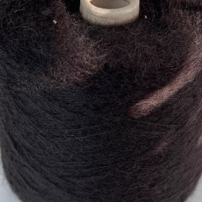 Super Kid Mohair Yarn 70%, Poliamide Yarn 30%, Yarn for knitting. Dark Brown, per 100 gr