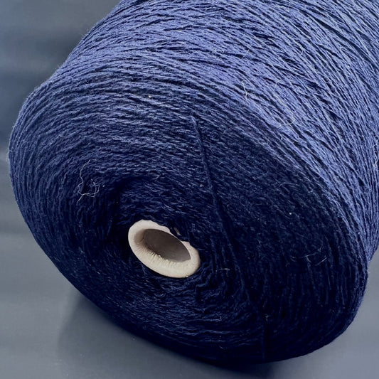 Premium Blend: 100% Cashmere and Coarsehair Yarn - Loro Piana-C003 9905 - Nm 2/11 Weight - Deep Blue, per 100 gr