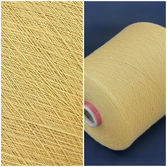 Premium 100% Top Cashmere Yarn - Loro Piana-E500 70361 in Giallo (Yellow) - 2/48 NM, per 100 gr