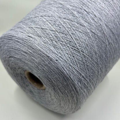 Cotton 55%, PA 35%, Casmere 10%, 2/30,Filpucci, GLAM, Grey, per 100 gr - Italian Fine Yarn, yarn on cone, Hand Knitting, Machine Knitting