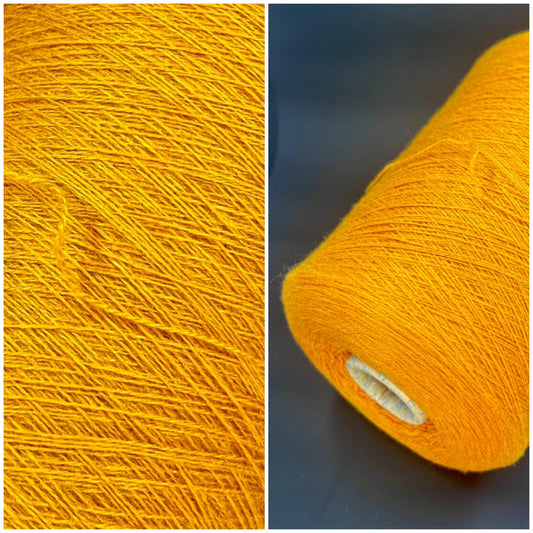 Cashmere 100%, 2/28, Cariaggi, Orange, per 100 gr. Italian Fine Yarn, yarn on cone, Hand Knitting, Machine Knitting, Cone Yarn