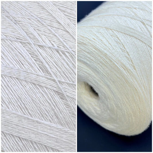 100% Merino wool yarn. Sessia TWIN - Italian fine yarn. Color yarn: White. This is a very soft merino yarn can be purchased at our yarn store in Canada.