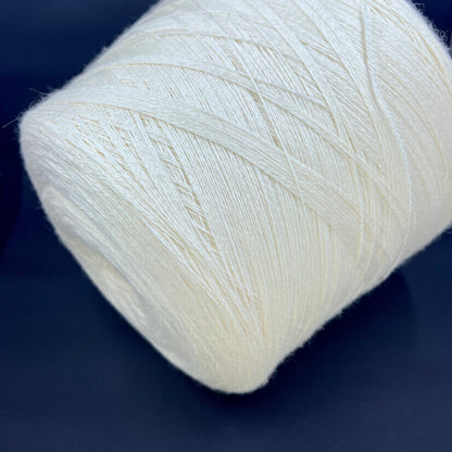 100% Merino wool yarn. Sessia TWIN - Italian fine yarn. Color yarn: White. This is a very soft merino yarn can be purchased at our yarn store in Canada. 