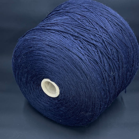 Merino wool yarn. 100% Sessia TWIN - Italian fine yarn at available at our Yarn Store in Canada, Machine Knitting. Color yarn: Navy (dark blue). This is a very soft merino wool yarn. 