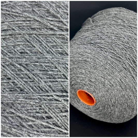 Cashmere 100%, Nm 1/3500, ZEGNA BARUFFA , Gray, per 100 gr, Yarn on cone, Hand knitting