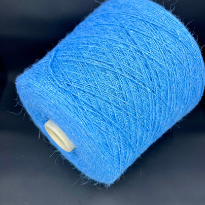 PRPFILO filati art. GINEVRA. Fiber: 40% Merino yarn, 20% Angora yarn, 30% Alpaca yarn, 10% Silk yarn available at our Yarn Store in Canada. Colour: Celeste (Sky blue).