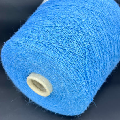 PRPFILO filati art. GINEVRA. Fiber: 40% Merino yarn, 20% Angora yarn, 30% Alpaca yarn, 10% Silk yarn available at our Yarn Store in Canada. Colour: Celeste (Sky blue).