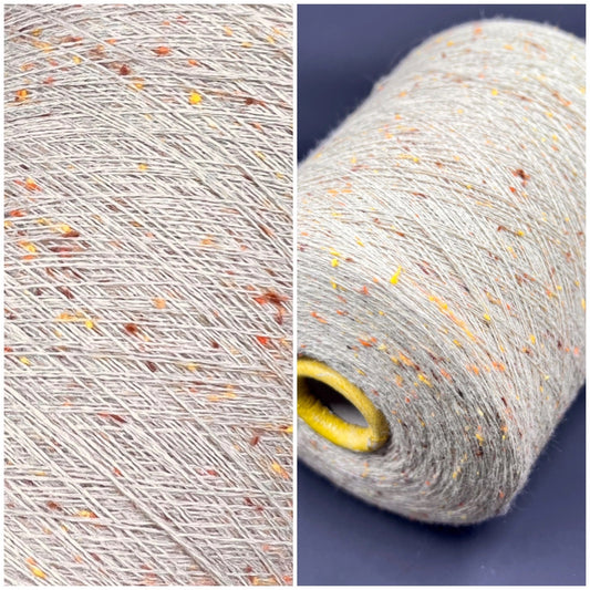 Reference: Brille PROFILLON SNC. Fiber: 100% Merino wool yarn. Yardage per 100g: 1400m per 100g / 1531 yards per 3.52oz (2/28000NM). Yarn Colour: SABBIA. This is a very soft pure merino wool yarn you can buy from our Yarn Store in Canada